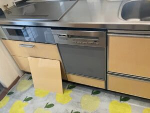 愛知キッチン取付け隊　スライドオープン食洗機の取替　施工前